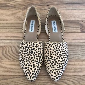 Steve Madden calf hair flats